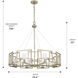 Marco 8 Light 35.38 inch White Gold Chandelier Ceiling Light, Large