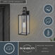 Clinton 1 Light 18.25 inch Matte Black Outdoor Motion Sensor Wall Light