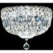 Zoe 3 Light 10 inch Silver Flush Mount Ceiling Light