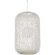 Cocoon 1 Light 21 inch Vanilla Pendant Ceiling Light, Large