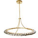 Santorini 1 Light 44 inch Blue Smoke Luster Chandelier Ceiling Light