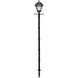 Baytown II Bulb LED 77 inch Black Solar Lamp Post