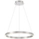 Lunar 23.5 inch Brushed Nickel Pendant Ceiling Light