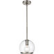 Coast 1 Light 8 inch Aged Nickel Mini Pendant Ceiling Light