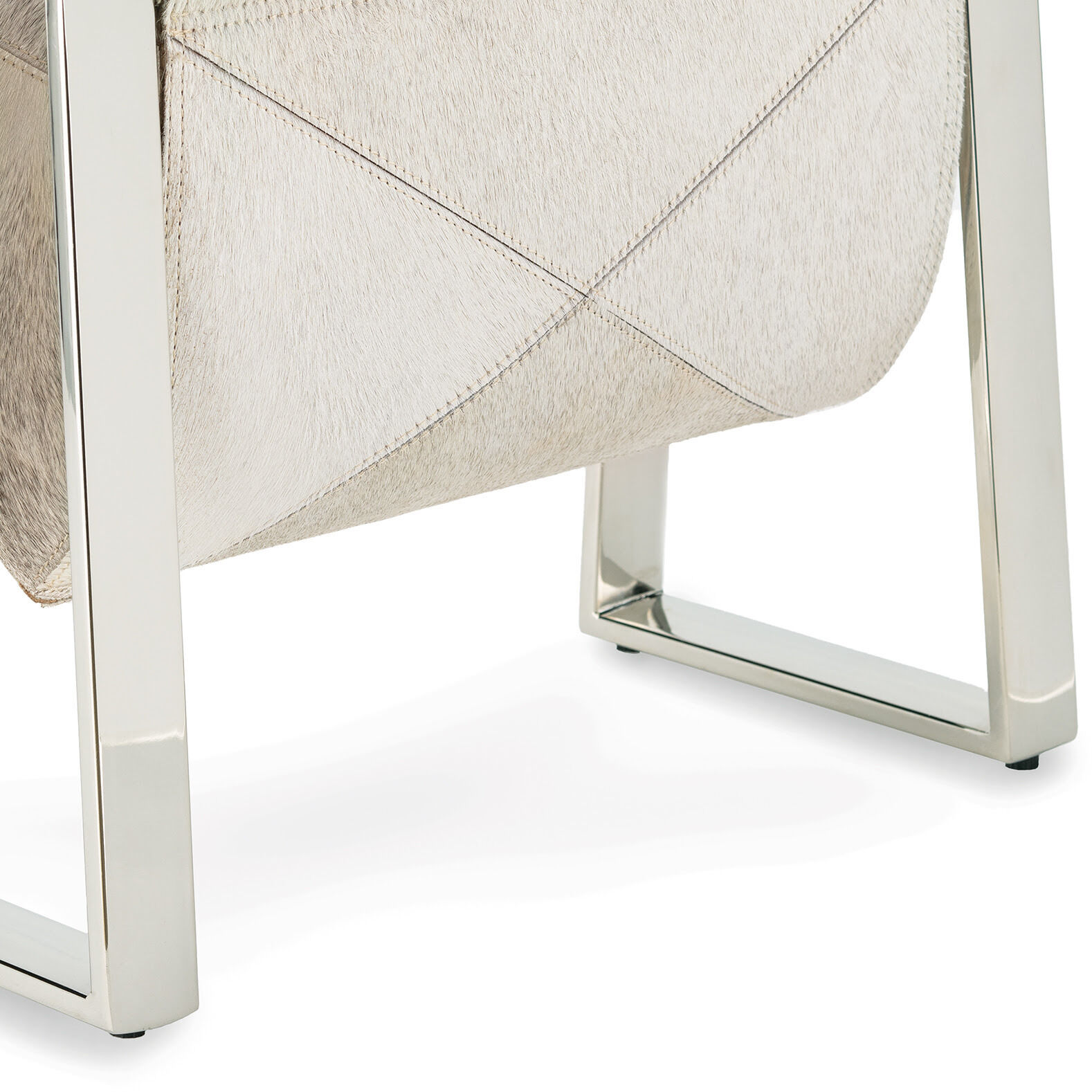 Andres 18 X 14 inch Basket in Polished Nickel, Magazine Rack