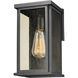 Lyons 1 Light 11.75 inch Matte Black Exterior Wall Lantern