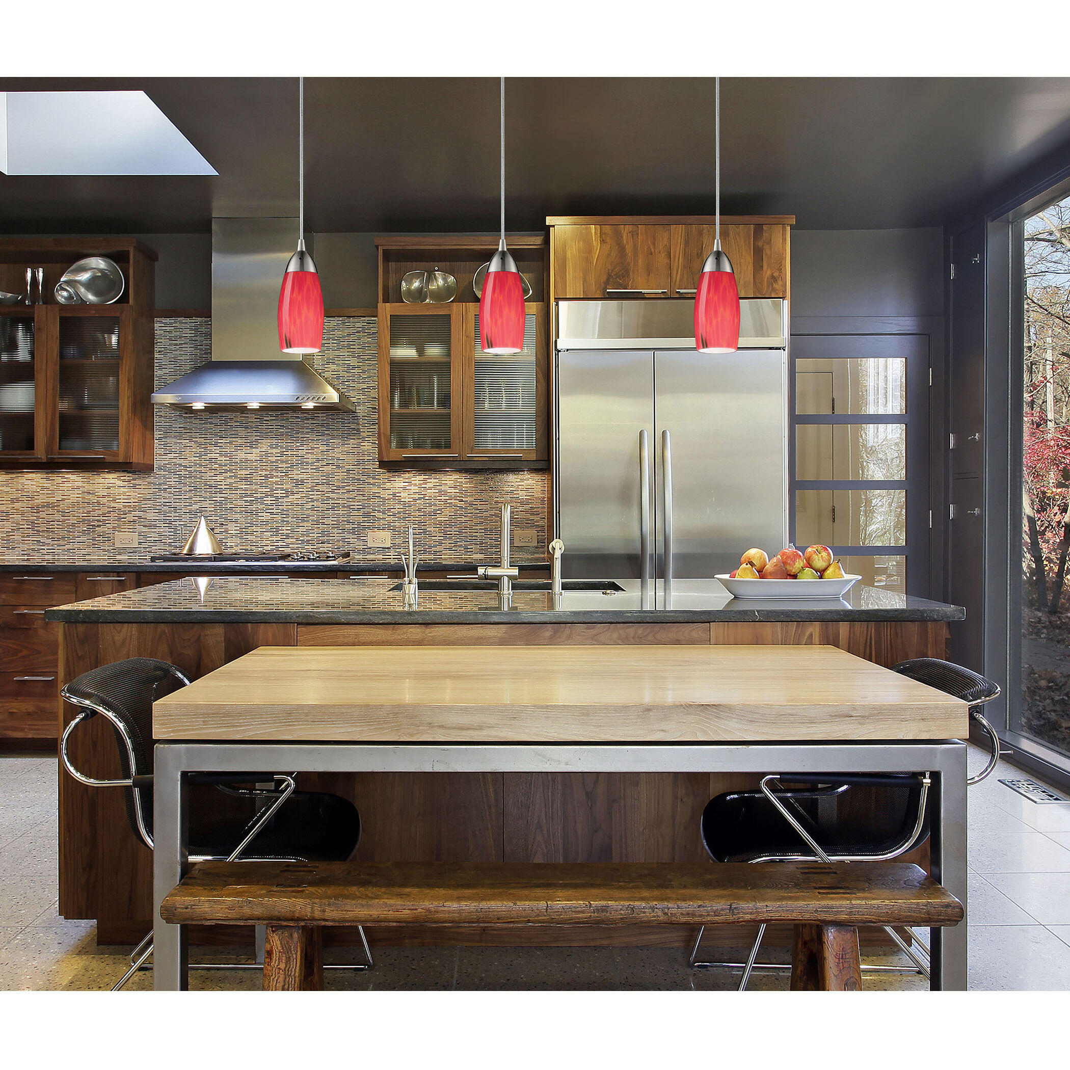 Milan 1 Light 3 inch Satin Nickel Mini Pendant Ceiling Light