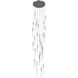 Main St. LED 30 inch Polished Nickel Multi Port Pendant Ceiling Light