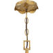 Cheshire 31.25 inch 60.00 watt Vintage Gold Chandelier Ceiling Light