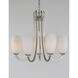 Taylor 5 Light 27.5 inch Satin Nickel Chandelier Ceiling Light