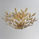Broche 4 Light 20.75 inch Antique Gold Semi Flush Ceiling Light