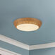 Alora Mood Merida 3 Light 16.75 inch Rattan Flush Mount Ceiling Light