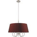 Belclaire 6 Light 24 inch Brushed Nickel Pendant Chandelier Ceiling Light