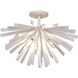 Confluence 6 Light 20 inch Piastra White Flush Mount Ceiling Light