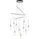 Lilium 10 Light 34.8 inch Ink Mobile Pendant Ceiling Light