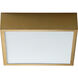 Pyxis 1 Light 10 inch Aged Brass Flush Mount Ceiling Light