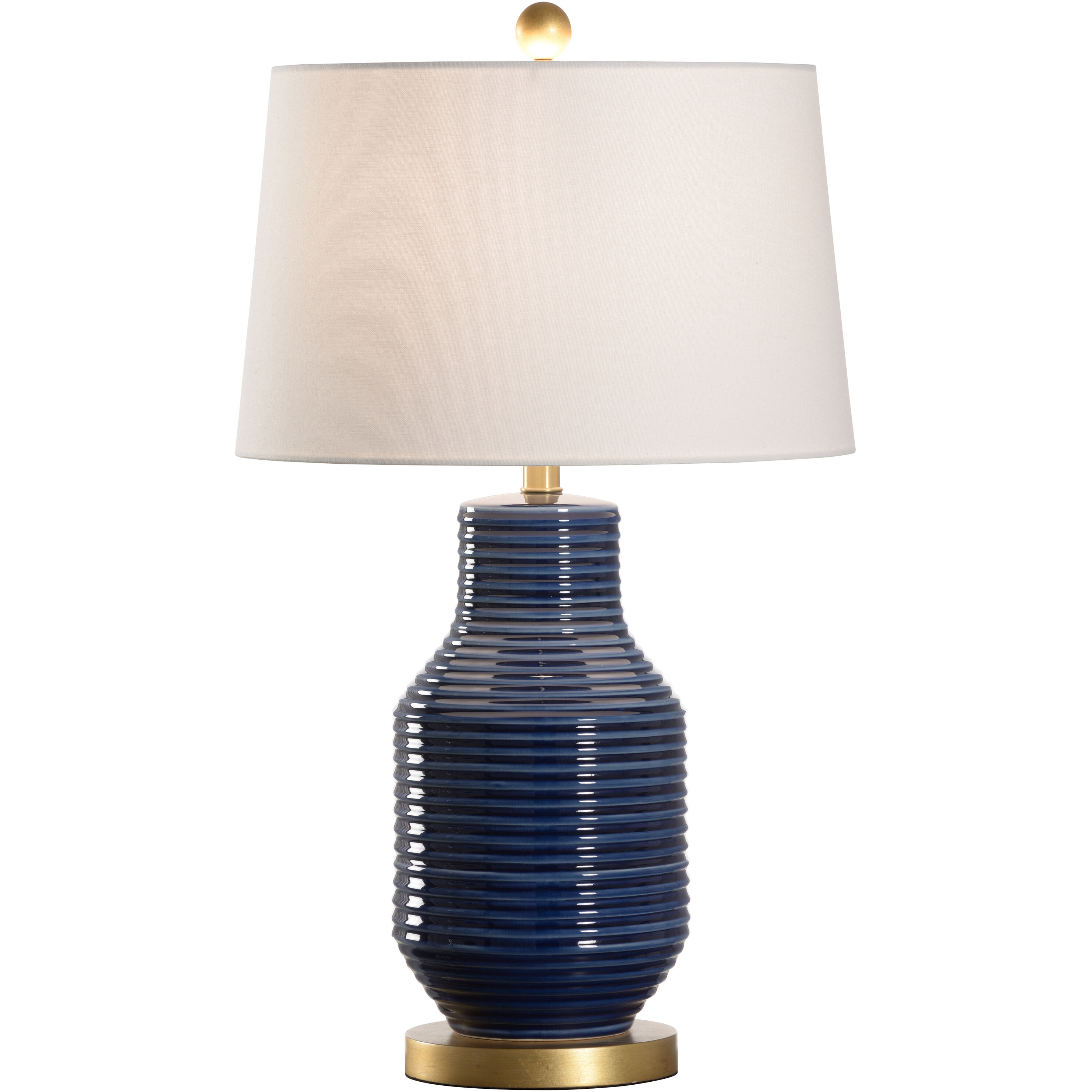 Lydia 20 inch 100.00 watt Blue and Gold Table Lamp Portable Light