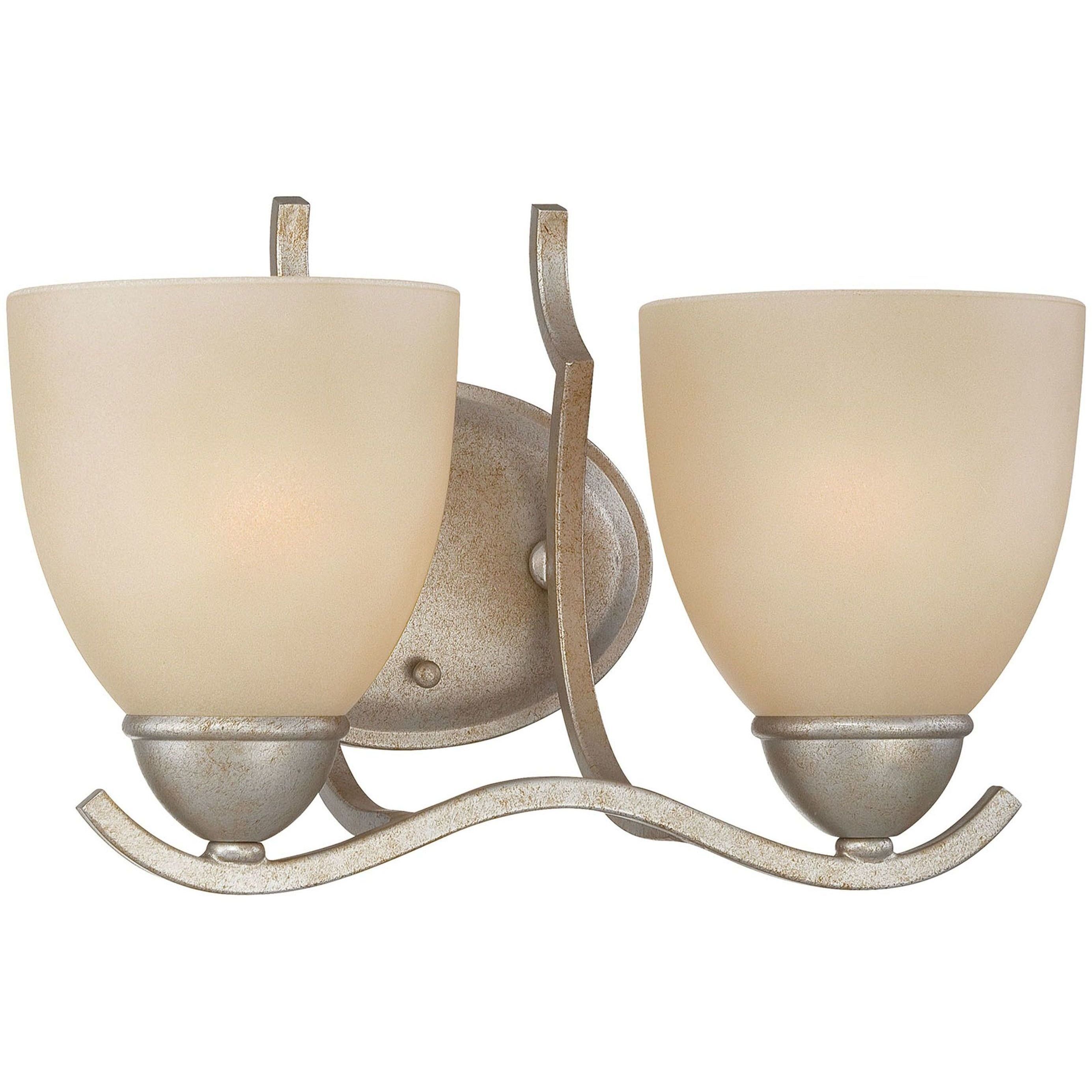Triton 2 Light 12 inch Moonlight Silver Wall Lamp Wall Light