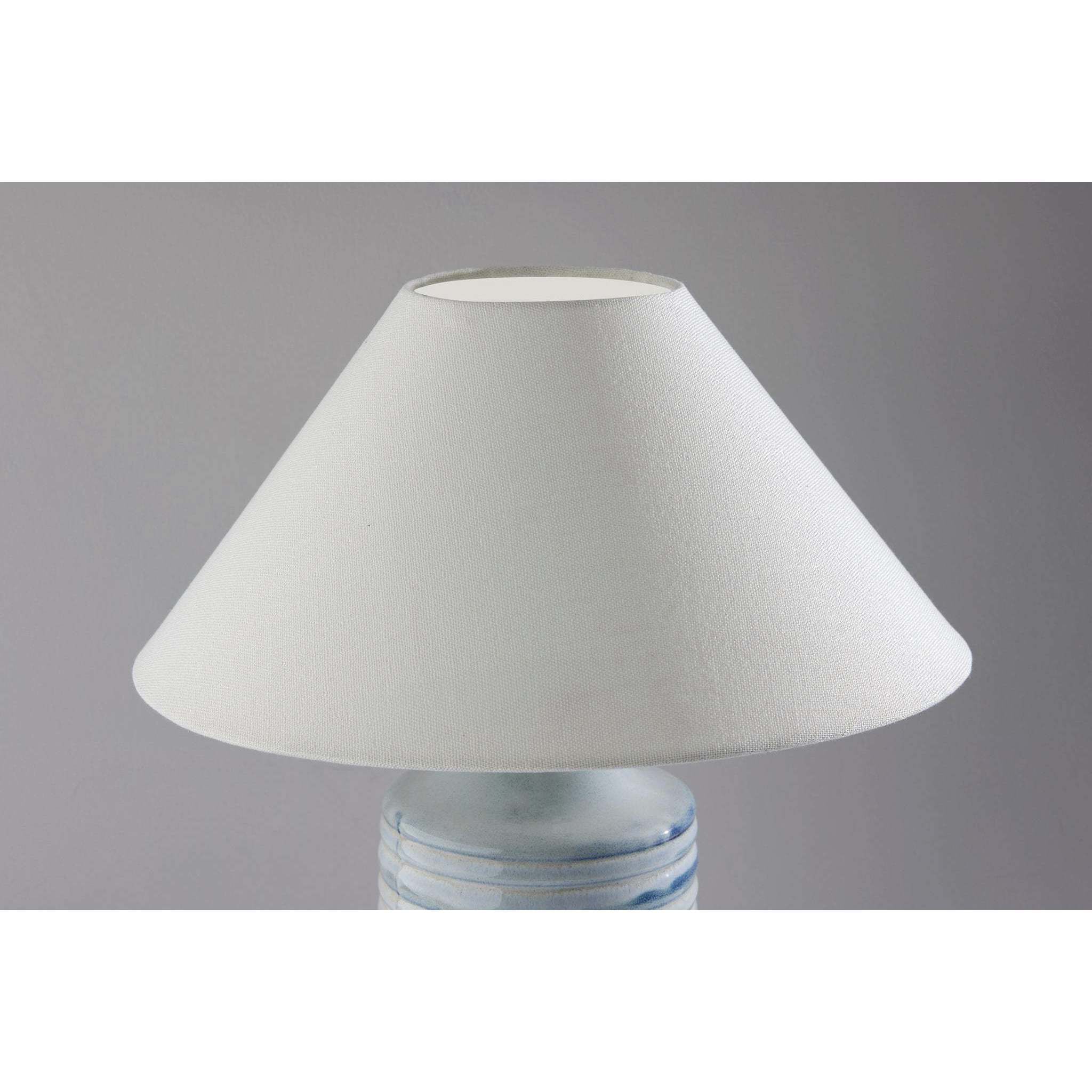 Catalina 25 inch 100.00 watt Light Blue Ribbed Ceramic Table Lamp Portable Light