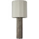 Anne-Marie Barton Fumar 29 inch 15.00 watt Ridged Graphite Table Lamp Portable Light