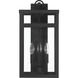 O'Neal 3 Light 19.88 inch Textured Black Outdoor Wall Lantern