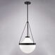 Lincoln 1 Light 12.75 inch Matte Black Pendant Ceiling Light