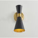 Canada 1 Light 5 inch Black and Gold Wall Sconce Wall Light