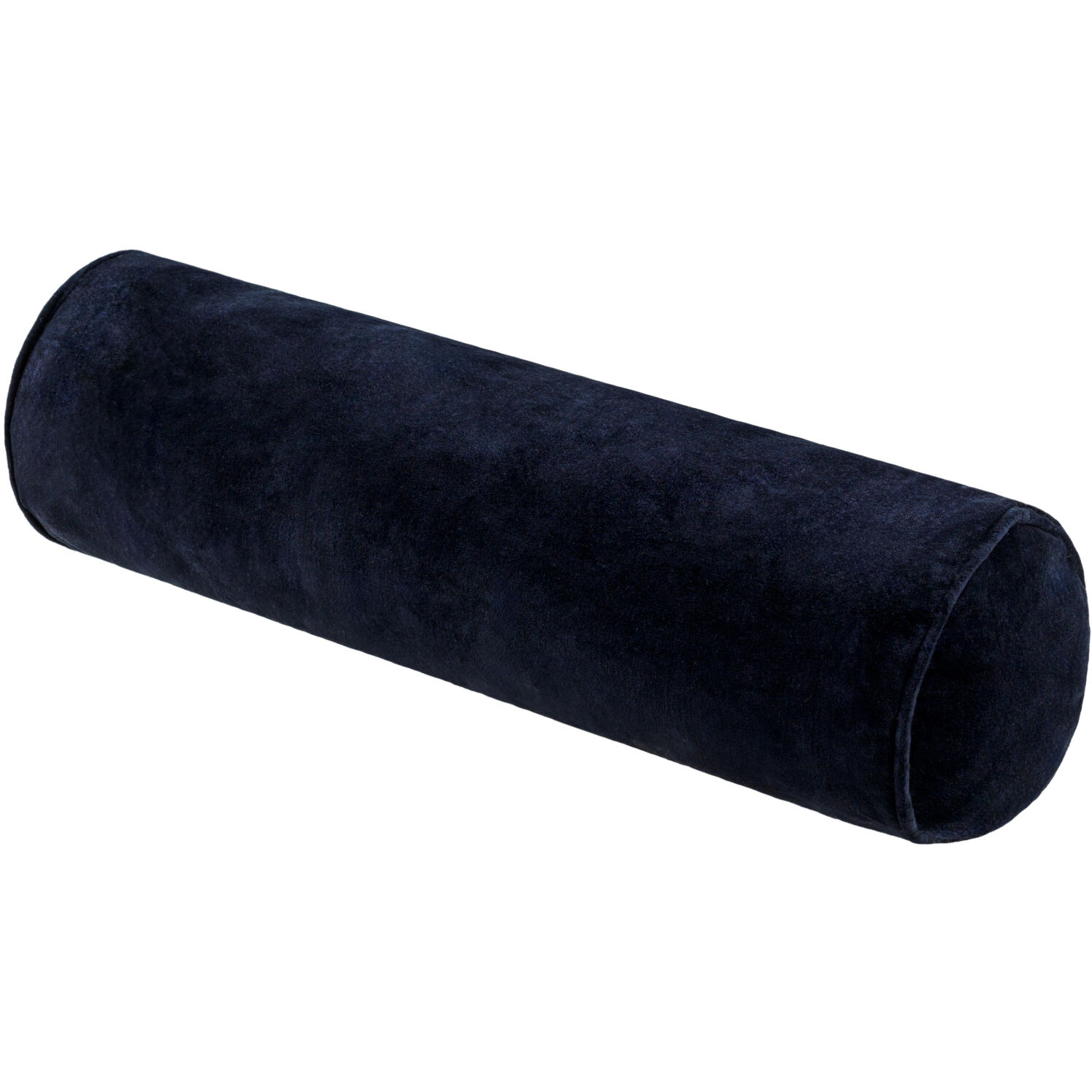 Cotton Velvet 21 X 7 inch Light Silver / Jet Black / Black Bolster Pillow