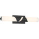 Grafton LED 24 inch Dark Matte Black Vanity Light Wall Light