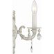 Paris Market Sconce Wall Light in Clear Spectra, Antique White
