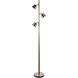 Modern 61.5 inch 5.00 watt Satin Chrome Task Floor Lamp Portable Light
