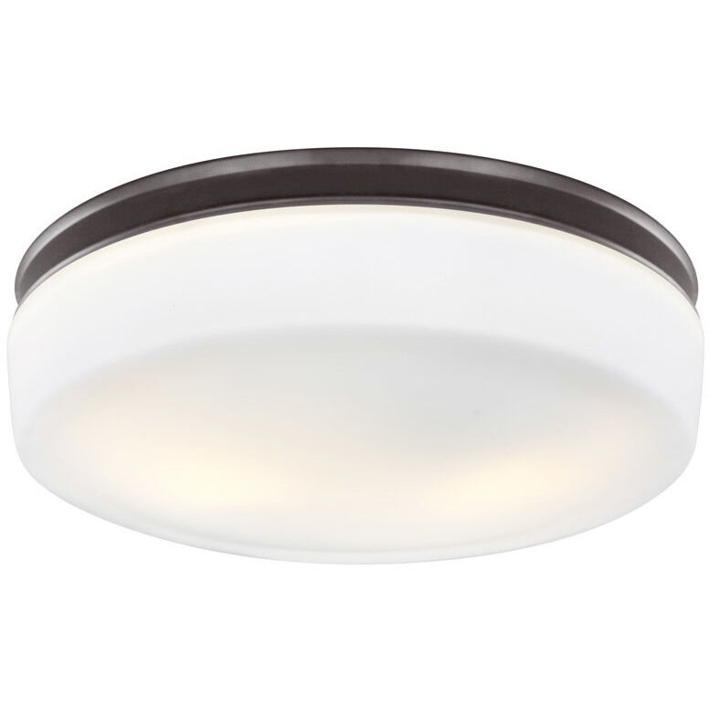 Bovina 2 Light 13.5 inch Oil Rubbed Bronze Flush Mount Ceiling Light
