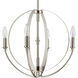 Rotunde 4 Light 18 inch Matte White Chandelier Ceiling Light
