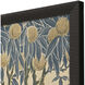 Exotic Elegance Blue and Beige and Brown and Multi Framed Art