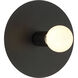 Union 1 Light 6 inch Matte Black Wall Sconce Wall Light