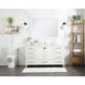Irene 60 X 22 X 34 inch White Vanity Sink Set