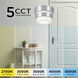 Miami LED 5.13 inch Polished Chrome Flush Mount Ceiling Light