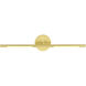 Oskil LED 24 inch Satin Gold Wall Light