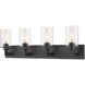 Savannah 4 Light 31.5 inch Bronze Vanity Wall Light
