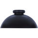 Eddie 15.5 inch Black Semi-Flush Mount Ceiling Light