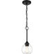 Glenda 1 Light 6 inch Flat Black Mini Pendant Ceiling Light