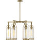 Yasmin 6 Light 27 inch Aged Gold Outdoor Chandelier