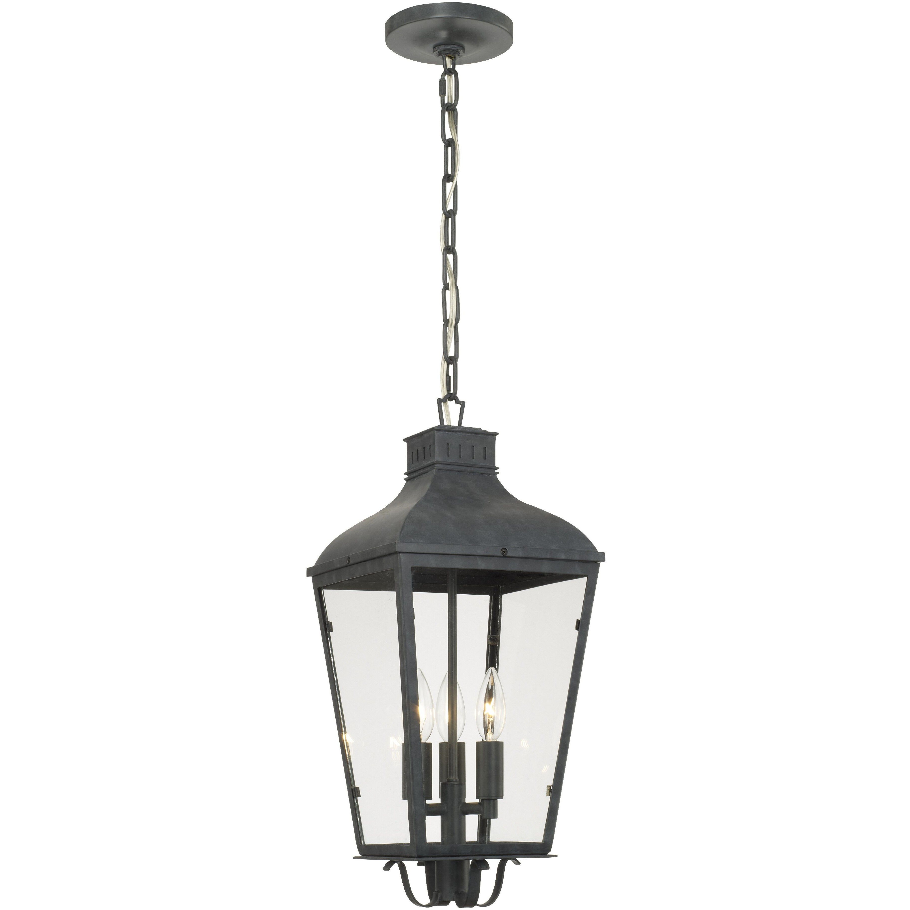 Dumont 3 Light 9.25 inch Graphite Outdoor Pendant