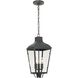 Dumont 3 Light 9.25 inch Graphite Outdoor Pendant
