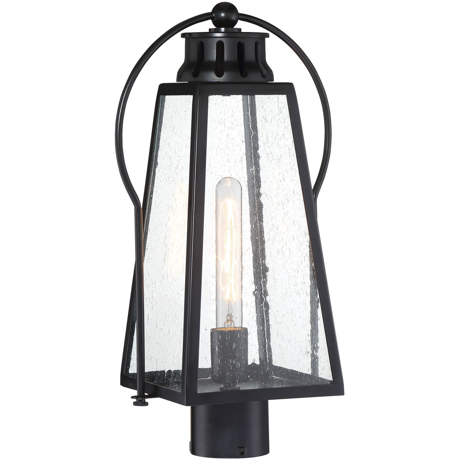 Halder Bridge 1 Light 18.5 inch Coal Outdoor Post Mount Lantern, The Great Outdoors