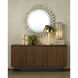 Glasdele 39.5 X 39.5 inch Antique Brass and White Mirror
