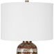 Roan 27 inch 100.00 watt Natural Clay/Taupe/White/Charcoal Tones Table Lamp Portable Light