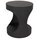 Eclipse 26 X 22 inch Matte Black Side Table, Round