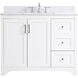 Moore 42 X 22 X 34 inch White Vanity Sink Set