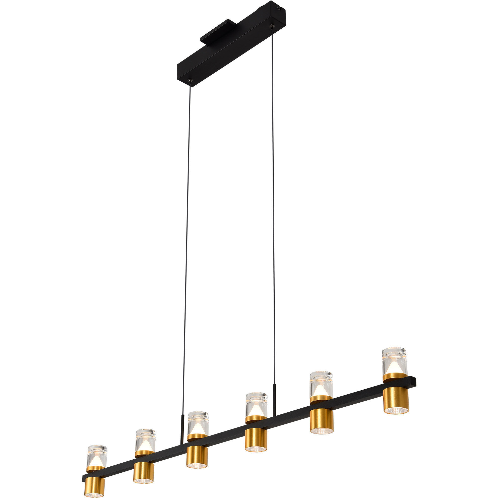 Ellegi Series Linear Chandelier Ceiling Light, Artisan Collection